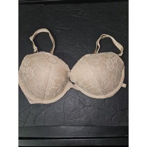 32D Victoria's Secret Push‎ Up Beige